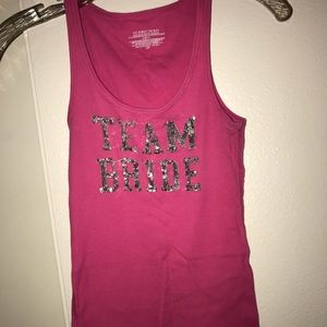 Team bride tank top